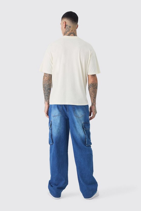 Tall Relaxed Rigid Cargo Jeans