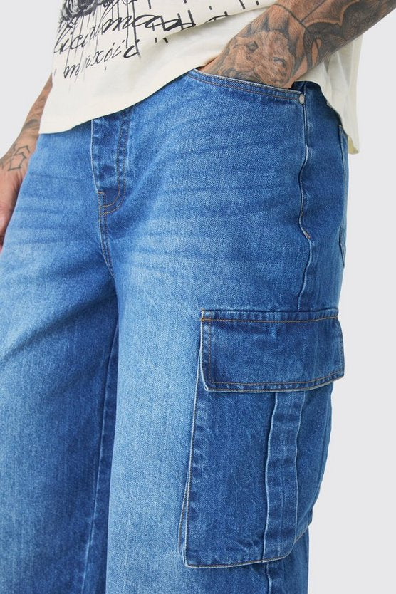 Tall Relaxed Rigid Cargo Jeans