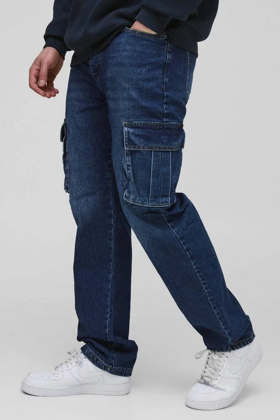 Tall Straight Rigid Cargo Jeans