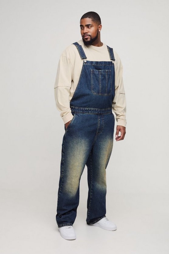 Plus Straight Leg Dungarees