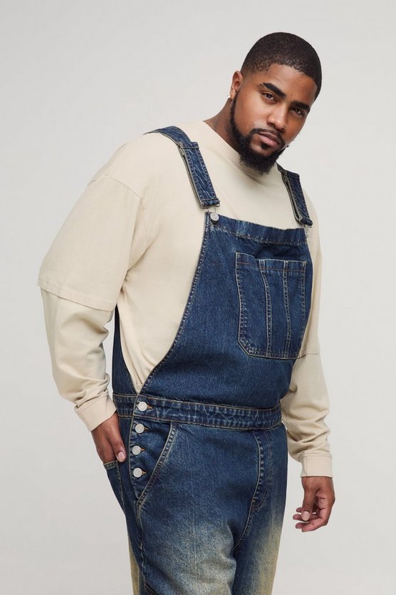 Plus Straight Leg Dungarees