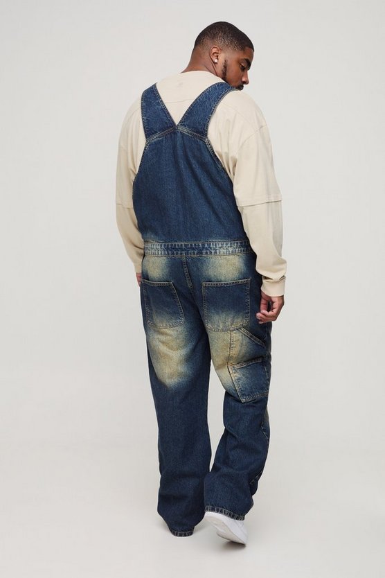 Plus Straight Leg Dungarees