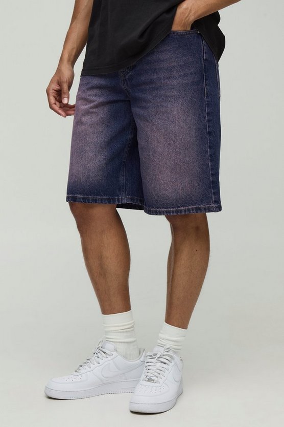 Regular Fit Pink Tinted Denim Jorts