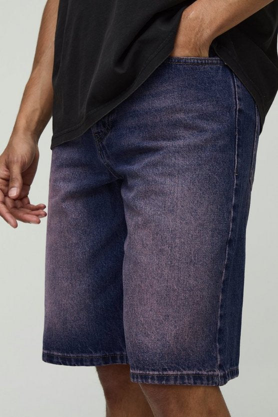 Regular Fit Pink Tinted Denim Jorts