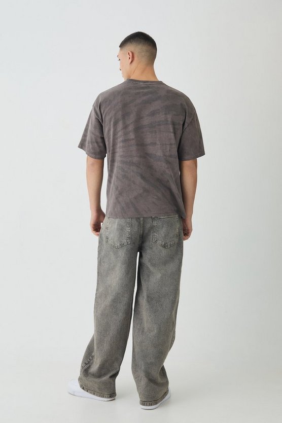 Relaxed Fit Stone Washed Jeans