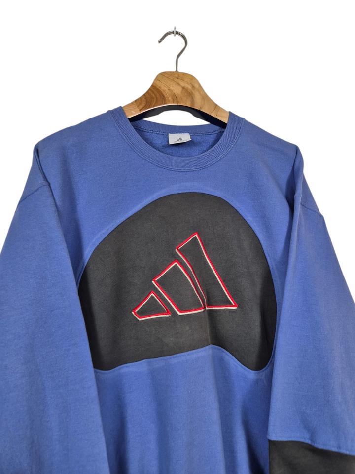 Adidas embroidered logo sweater L