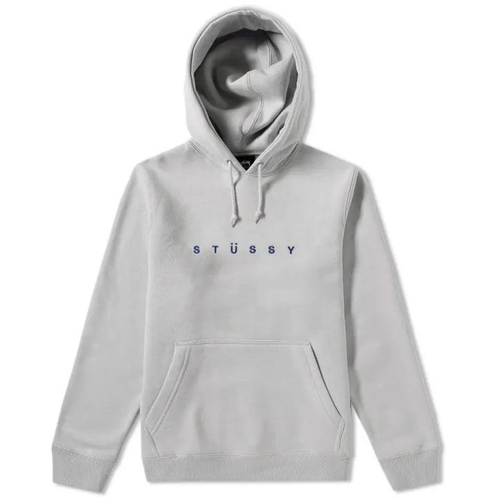 Stussy Fog Helvetica Logo Appliqué Hoodie – Streetwear Staple