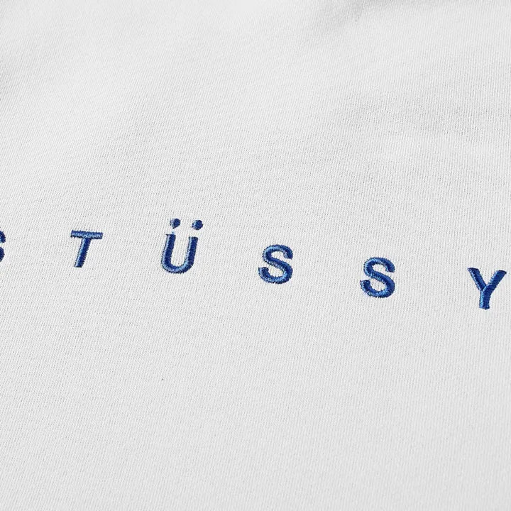 Stussy Fog Helvetica Logo Appliqué Hoodie – Streetwear Staple