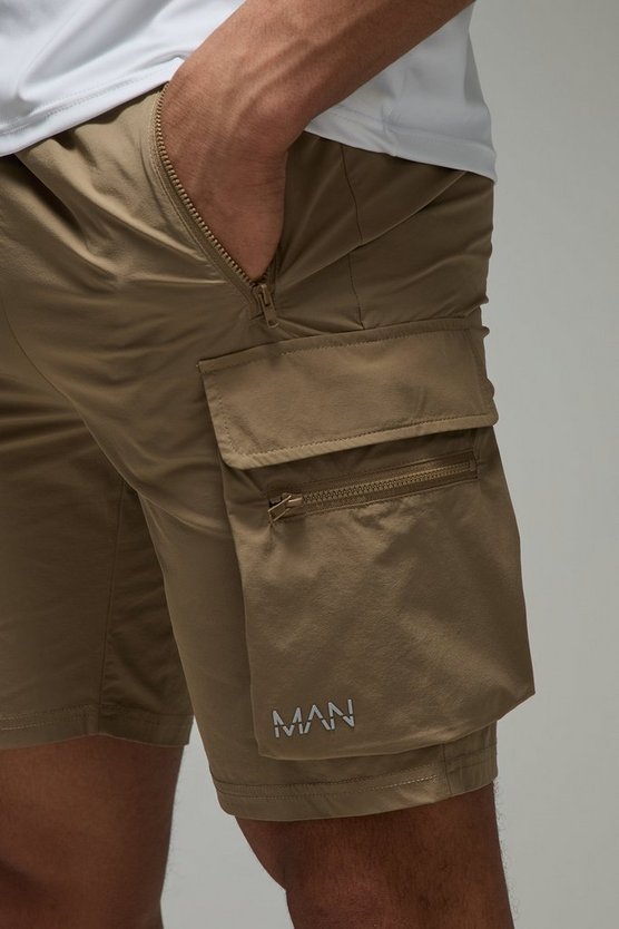 Man Active Lightweight 5inch Slim Cargo Shorts