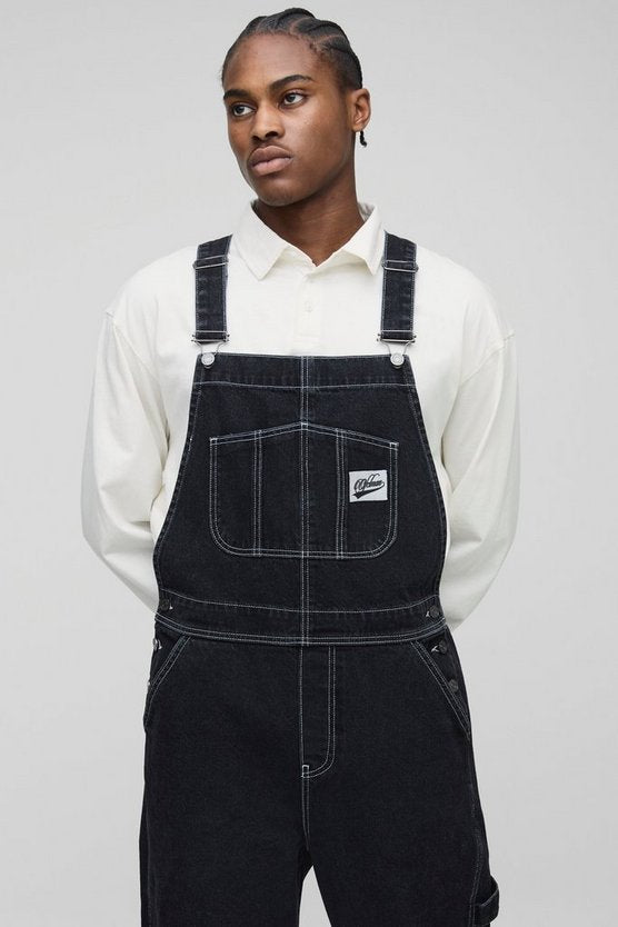 Relaxed Fit Worker Denim Dungarees