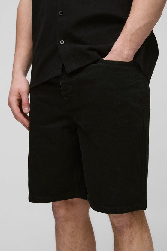 Tall Slim Rigid Denim Shorts
