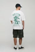 White Oversized Bonsai Tree Graphic T-Shirt