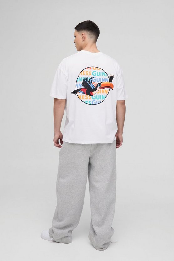 Oversized Guinness Toucan License Printed T-Shirt