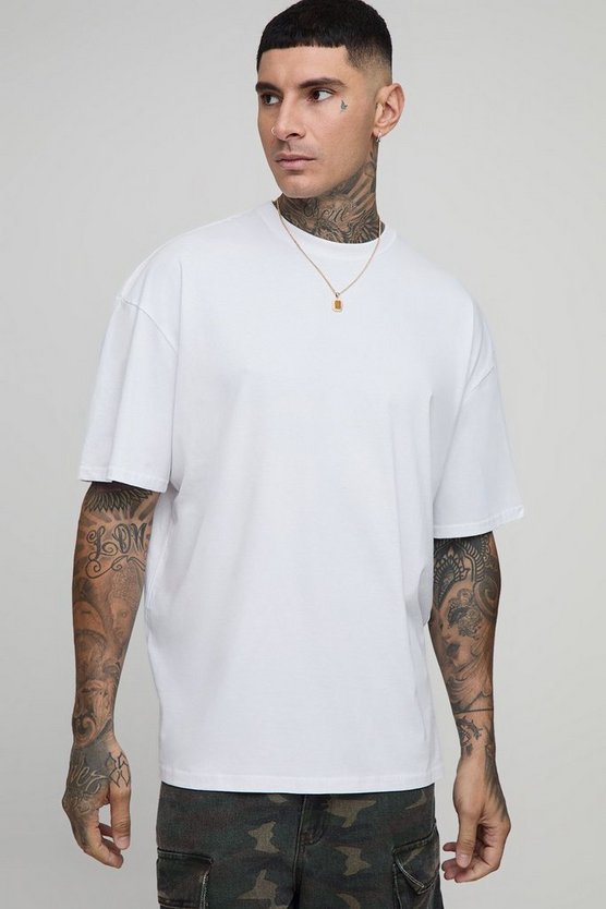 Tall Oversized Chicago Doberman Print T-Shirt